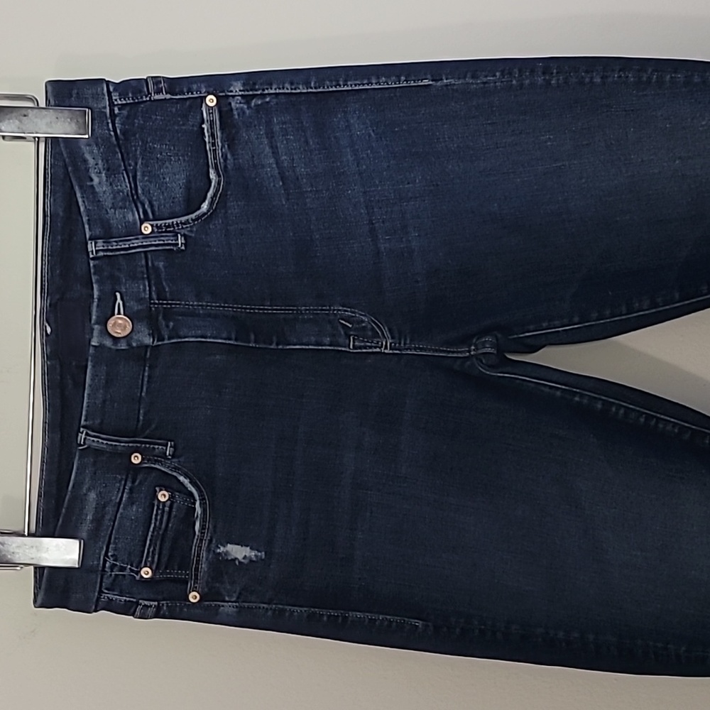 Mother High Waisted Looker Ankle Fray In Close To The Edge Sz 28 View 3